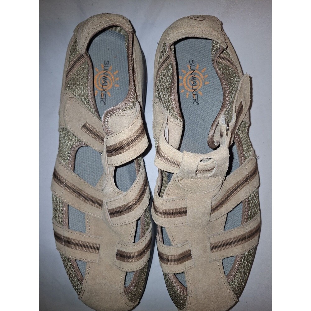 Propet Mens Tempo Featherlite Active Walking Sandal Size 11.5 Tan